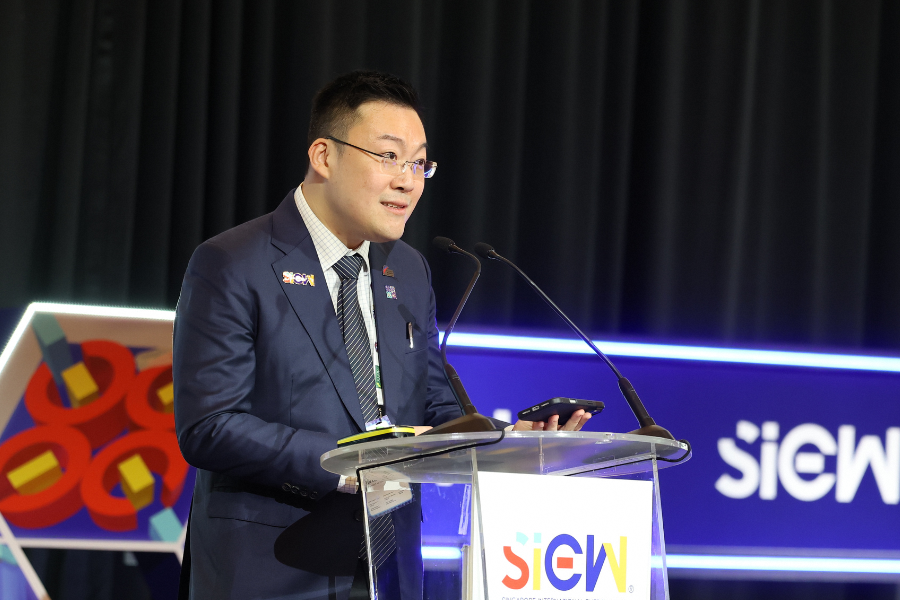 Chua Shun Loong Assistant Chief Executive Energy Policy EMA delivered the welcome remarks at SIEW Thinktank Roundtable A