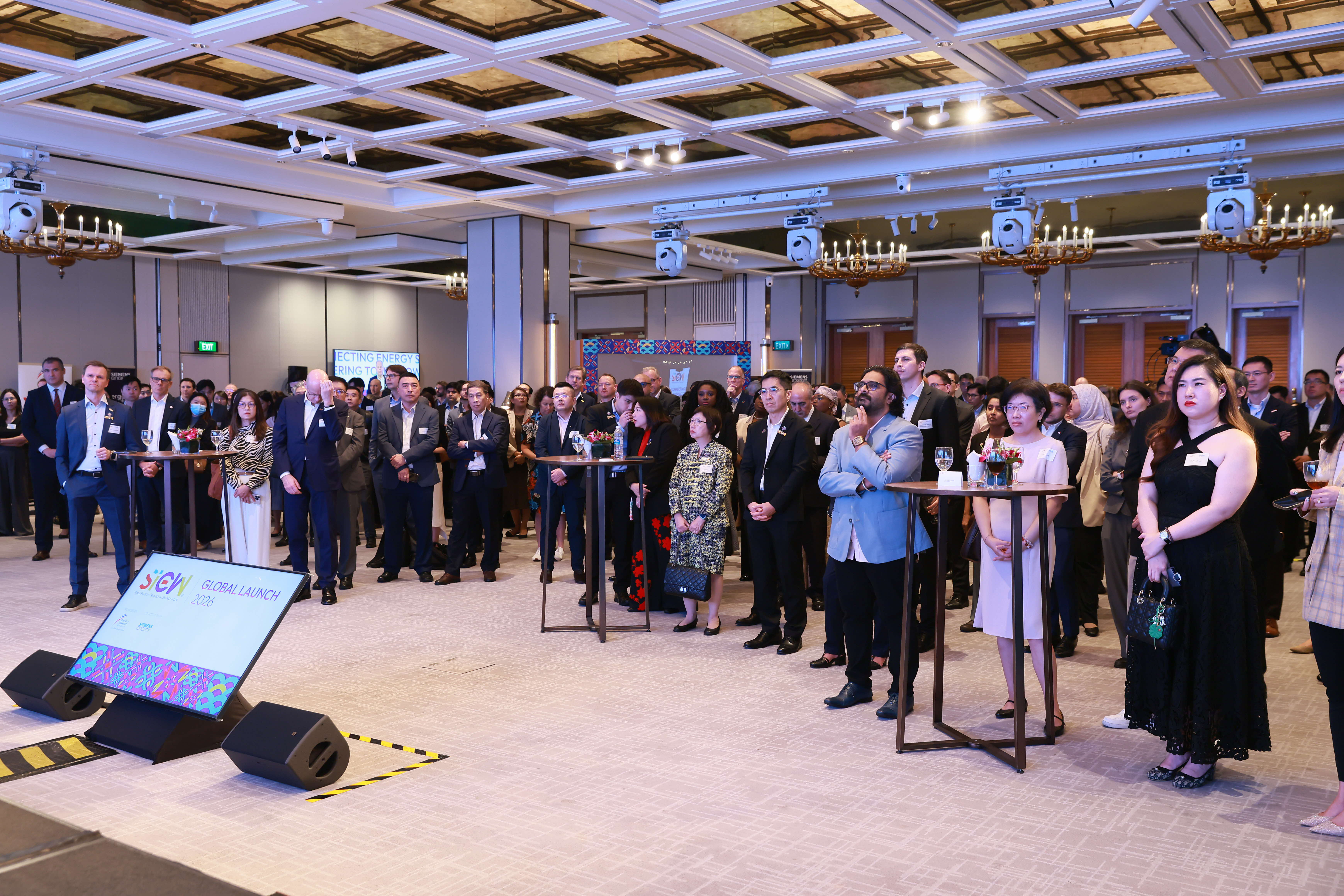 Guest focusing on the speech