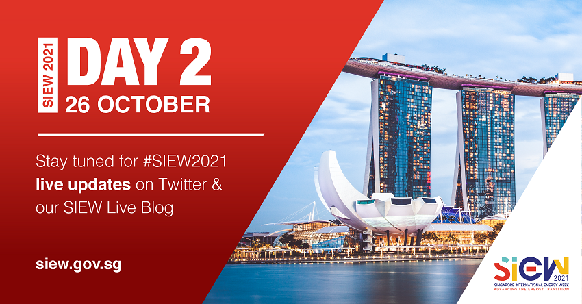 Welcome to Day 2 of Singapore International Energy Week 2021