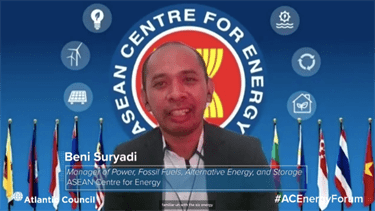 Beni Suryadi, Manager of Power, Fossil Fuel, Alternative Energy and Storage, at the ASEAN Centre for Energy