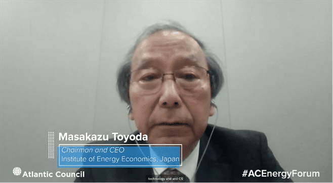 Professor Masakazu Toyoda, Chairman and CEO at the IEEJ