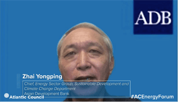 Dr Yongping Zhai, Chief of Energy Sector Group, Asian Development Bank